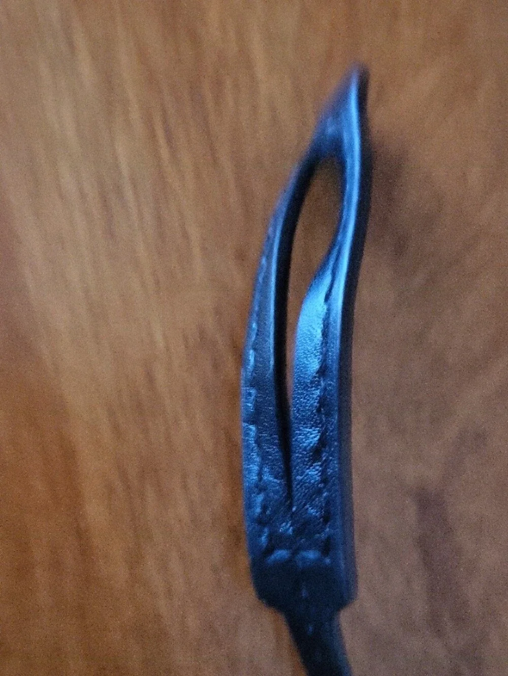 Black Spade Pendant Leather Lanyard - Designer Style